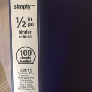 staple other 12 inch binder plastic 1000 sheets poshmark